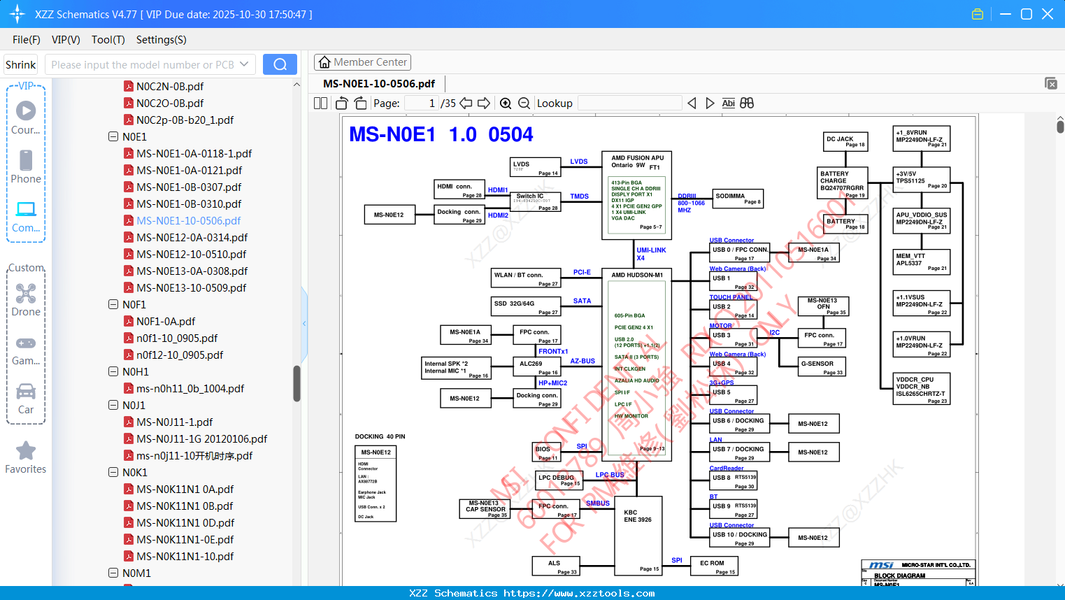 Laptop MSI MS-N0E1-10-0506